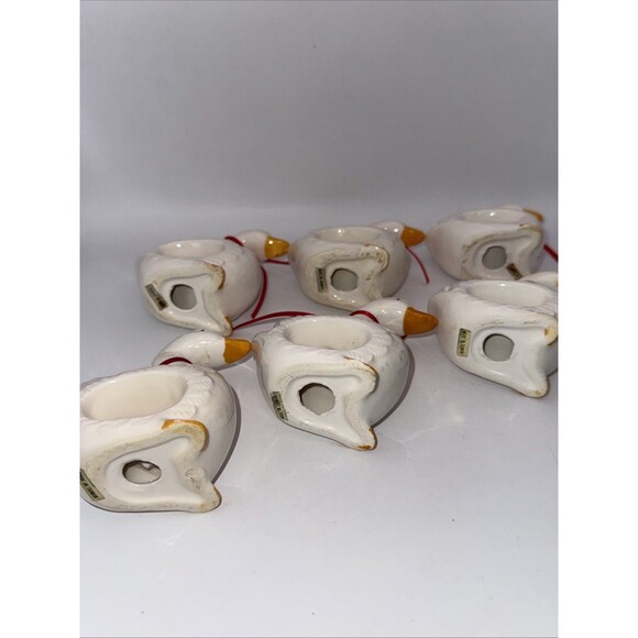 Geese Porcelain Napkin Holders 6 As Is - Picture 7 of 7